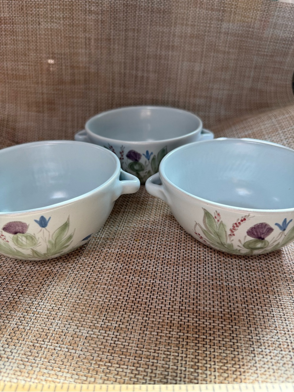 Buchan Ceramic Serving Bowls with Floral Pattern - Set of 3